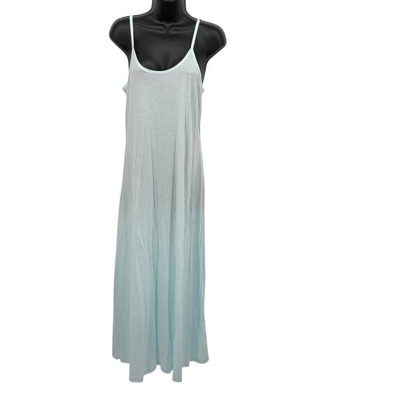 Johnny Was Biya Maxi Dress S Embroidered Mesh Floral Sheer Sleeveless Slip Mazzy - Picture 9 of 12